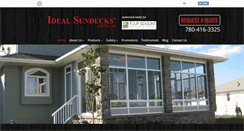 Desktop Screenshot of idealsundecks.ca