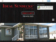 Tablet Screenshot of idealsundecks.ca